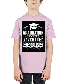 graduation is where adventure begins 224# - graduation - Youth Tee Unisex
