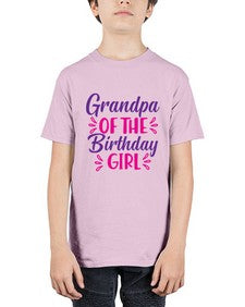 grandpa of the birthday girl 146# - unicorn - Youth Tee Unisex