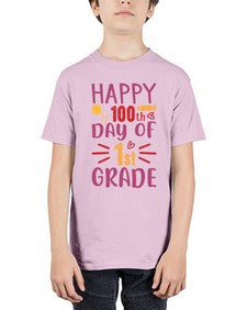 happy one hundredth day of first grade 247# - first grade - Youth Tee Unisex