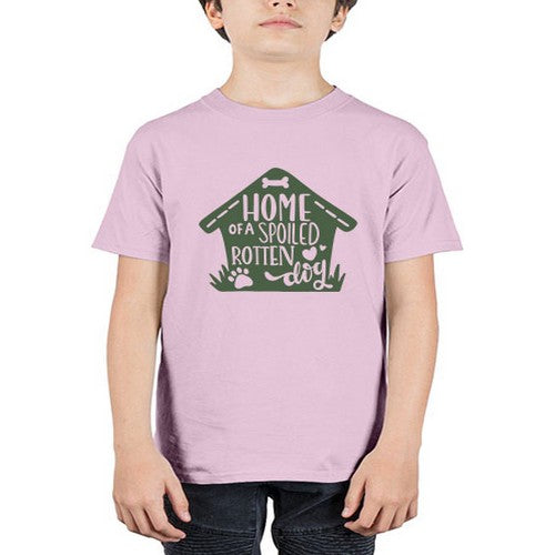home of a spoiled rotten dog 155# - dogs - Youth Tee Unisex