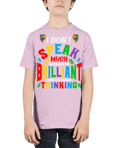 i dont speak much autism 91# - autism - Youth Tee Unisex
