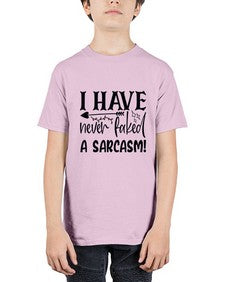 i have never faked a sarcasm 34# - sarcastic - Youth Tee Unisex