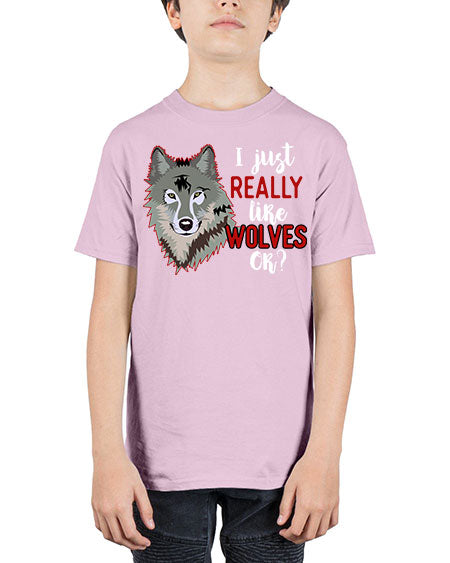 i just really like wolves - wolf - Youth Tee Unisex