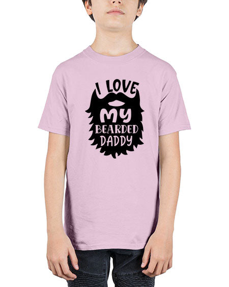 i love my bearded daddy Style 103# - baby - Youth Tee Unisex