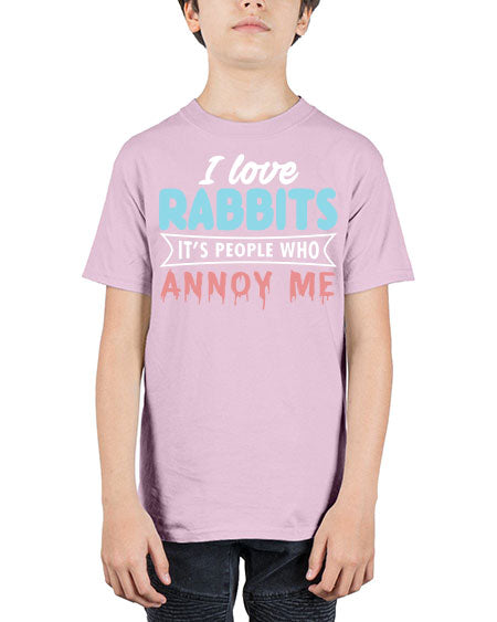 i love rabbits its people who annoy me - rabbit - Youth Tee Unisex