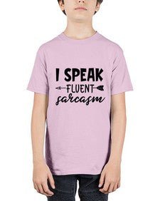 i speak fluent sarcasm 38# - sarcastic - Youth Tee Unisex