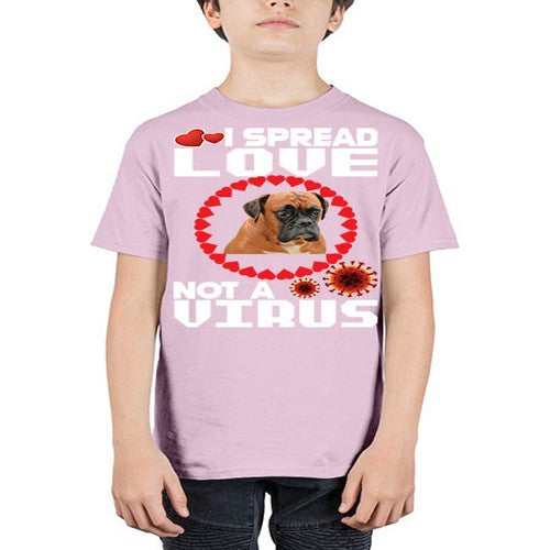 i spread love not a virus shirt for boxer dog lovers 174# - dogs - Youth Tee Unisex
