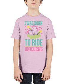 i was born to ride unicorns 206# - unicorn - Youth Tee Unisex