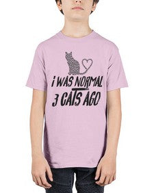 i was normal three cats ago - cats - Youth Tee Unisex