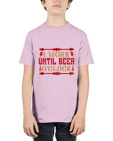 i work until beer oclock 253# - drinking - Youth Tee Unisex