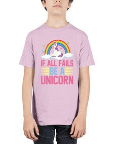 if all fails be a unicorn 218# - unicorn - Youth Tee Unisex