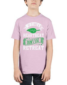 if it has a heartbeat 1180# - vegan - Youth Tee Unisex