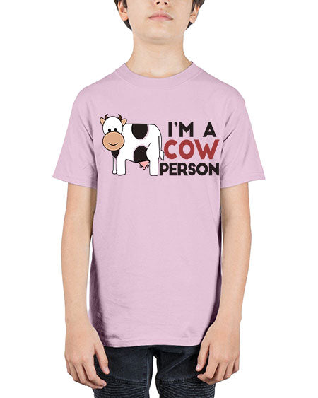 im a cow person - cow - Youth Tee Unisex