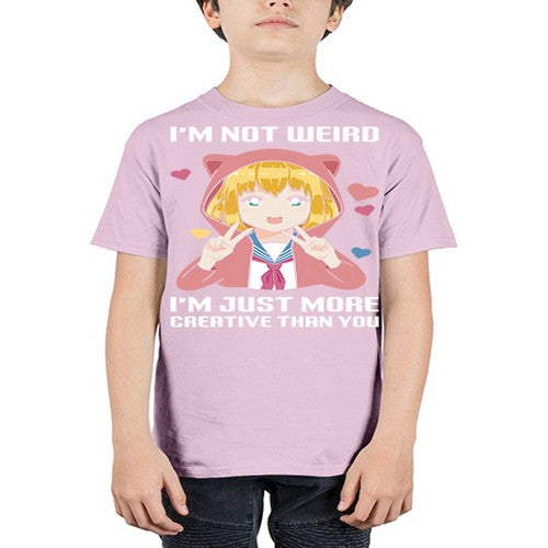im not wierd im just more creative than you248# - anime - Youth Tee Unisex