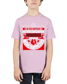 in the happiest of our childhood memories our parents were happy too 343# - parents day - Youth Tee Unisex