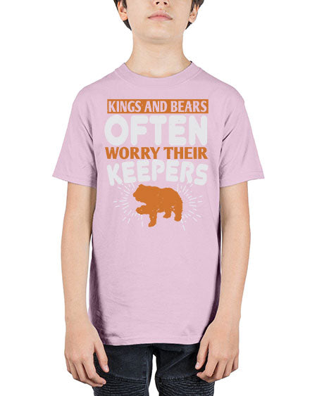 kings and bears often worry their keepers 165# - bears - animals - Youth Tee Unisex
