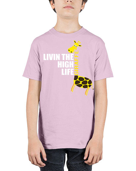 living the high life giraffe - giraffee - Youth Tee Unisex