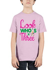 look whos three 266# - unicorn - Youth Tee Unisex