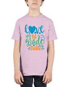 love my first grade tribe 519# - first grade - Youth Tee Unisex
