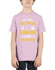 my body will not be a tomb 348# - vegan - Youth Tee Unisex