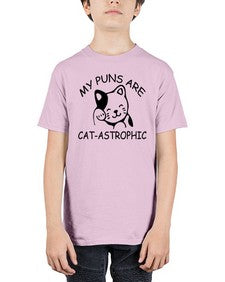 my puns are catAstrophic - cats - Youth Tee Unisex