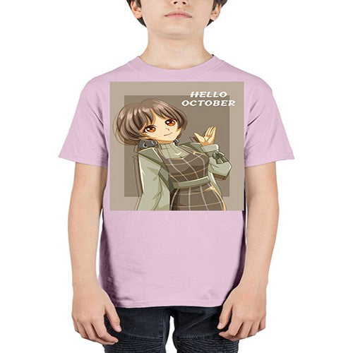 of beautiful girl in hello october 133# - anime - Youth Tee Unisex
