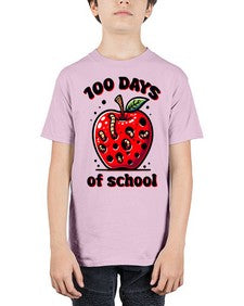 one hundred Days of School Apple 572# - one hundred days - Youth Tee Unisex