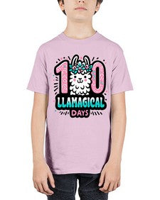 one hundred Llamagical Days 592# - one hundred days - Youth Tee Unisex