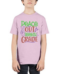 peace out seventh grade 644# - seventh grade - Youth Tee Unisex