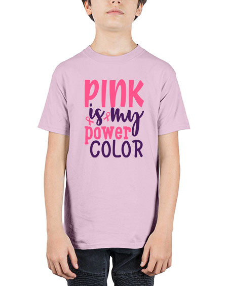 pink is my power color Style 5# - breast cancer - Youth Tee Unisex