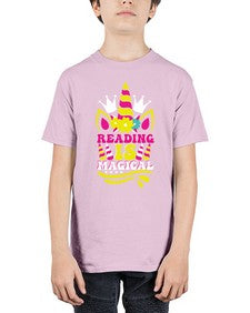 reading is magical 366# - unicorn - Youth Tee Unisex