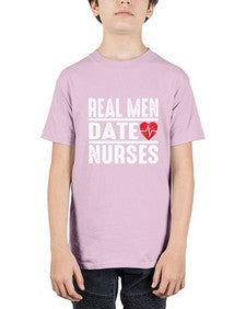 real men date nurses 1348# - nurse - Youth Tee Unisex