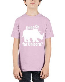 rhino or fat unicorn 376# - unicorn - Youth Tee Unisex