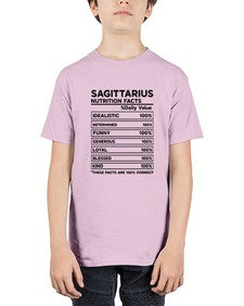 sagittarius Nutrition Facts 400# - sagittarius - Youth Tee Unisex