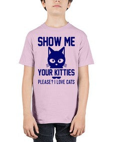 show me your kitties please i love cats - cats - Youth Tee Unisex