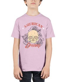 skullrose 1070# - skull and bones - Youth Tee Unisex