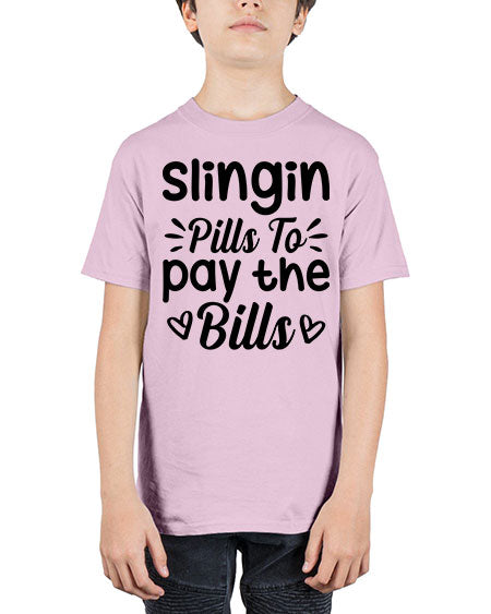 slingin pills to pay the bills 1404# - pharmacist - Youth Tee Unisex