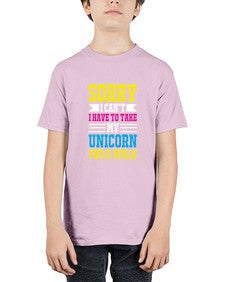 sorry i cant i have to take my unicorn for a walk 405# - unicorn - Youth Tee Unisex