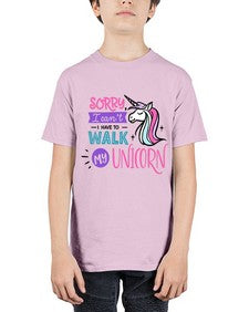sorry i cant i have to walk my unicorn 407# - unicorn - Youth Tee Unisex