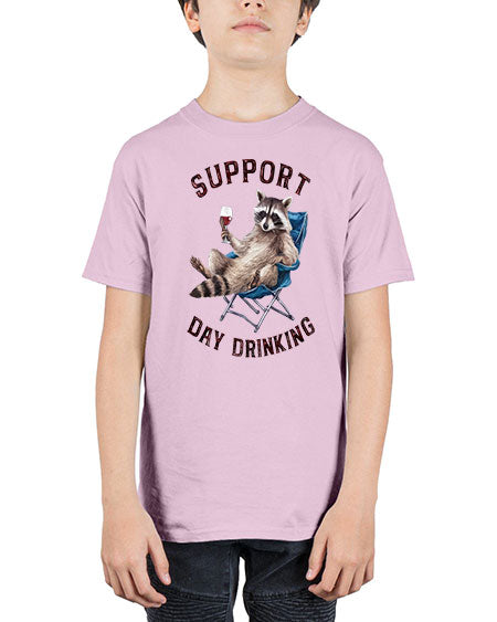 support day drinking 67# - raccoon - Youth Tee Unisex