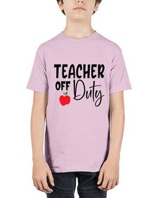 teacher off duty Style 377# - teacher - Youth Tee Unisex