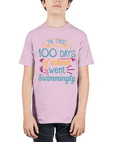 the first one hundred days of school went swimmingly 940# - one hundred days - Youth Tee Unisex