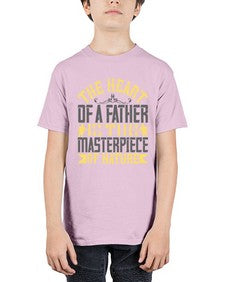 the heart of a father is the masterpiece of nature 590# - parents day - Youth Tee Unisex