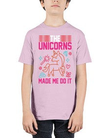 the unicorns made me do it 434# - unicorn - Youth Tee Unisex