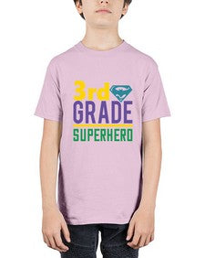 third Grade Superhero 976# - third grade - Youth Tee Unisex