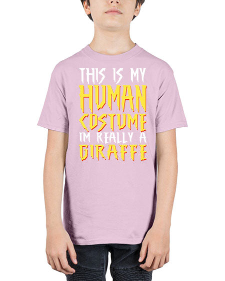 this is my human costume im really a giraffe - giraffee - Youth Tee Unisex