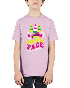 unicorn face 459# - unicorn - Youth Tee Unisex