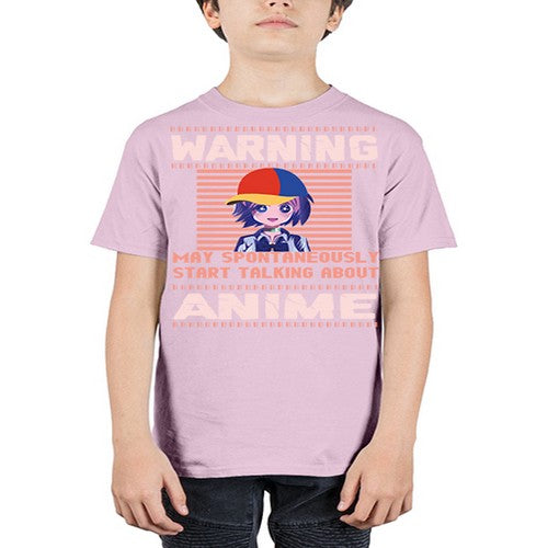 warning may spontaneously start talking about anime287# - anime - Youth Tee Unisex