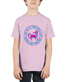 we go to together like unicorn and fairies 541# - unicorn - Youth Tee Unisex