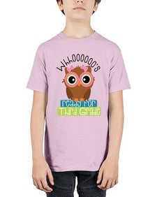 whooos ready for third grade girl 1010# - third grade - Youth Tee Unisex